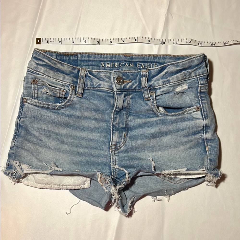 American Eagle Outfitters Distressed Denim Short size 2